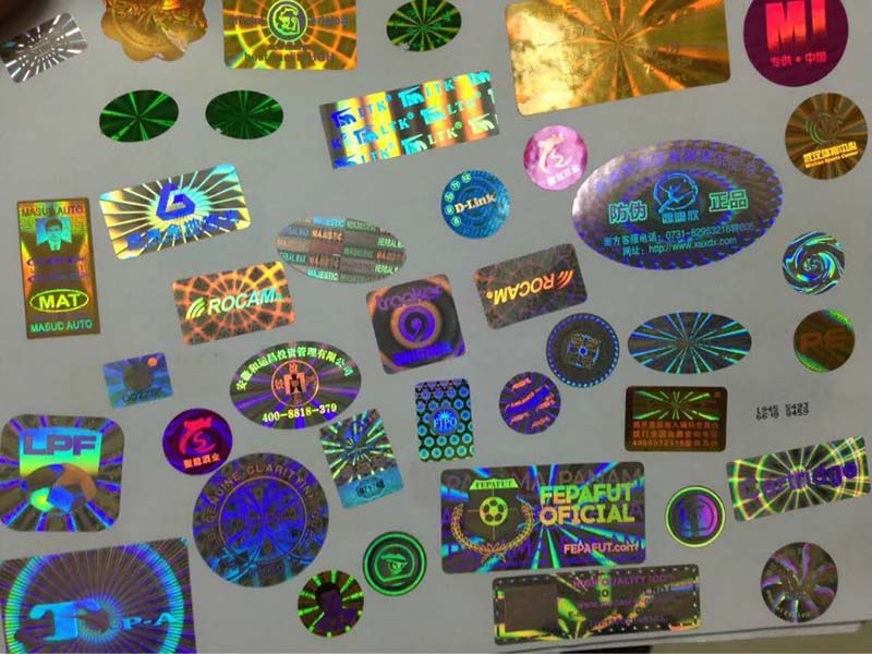 镭射防伪不干胶